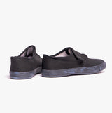 RILEY Touch Fasten Plimsolls Black