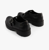 CASEY D Girls Buckle Shoes Black