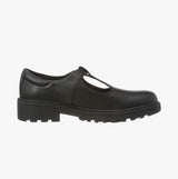 J CASEY GIRL Kids Leather Ballerina Black