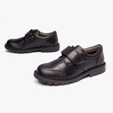 J SHAYLAX BOY Boys Formal School Shoes Black