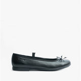 PLIE Girls School Shoes Smooth Black