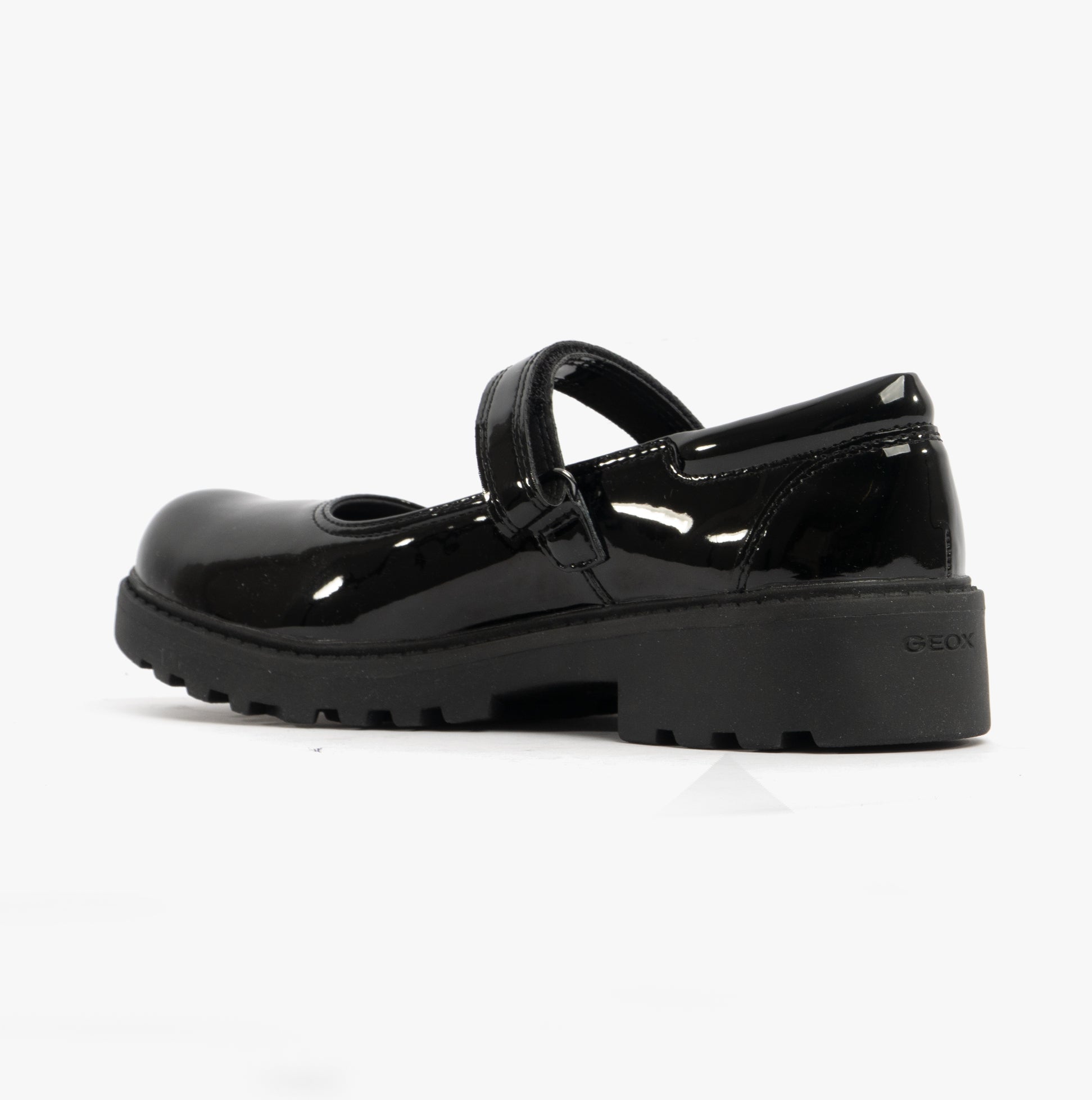 CASEY B Girls Patent Mary Jane School Shoes Black