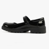 CASEY B Girls Patent Mary Jane School Shoes Black