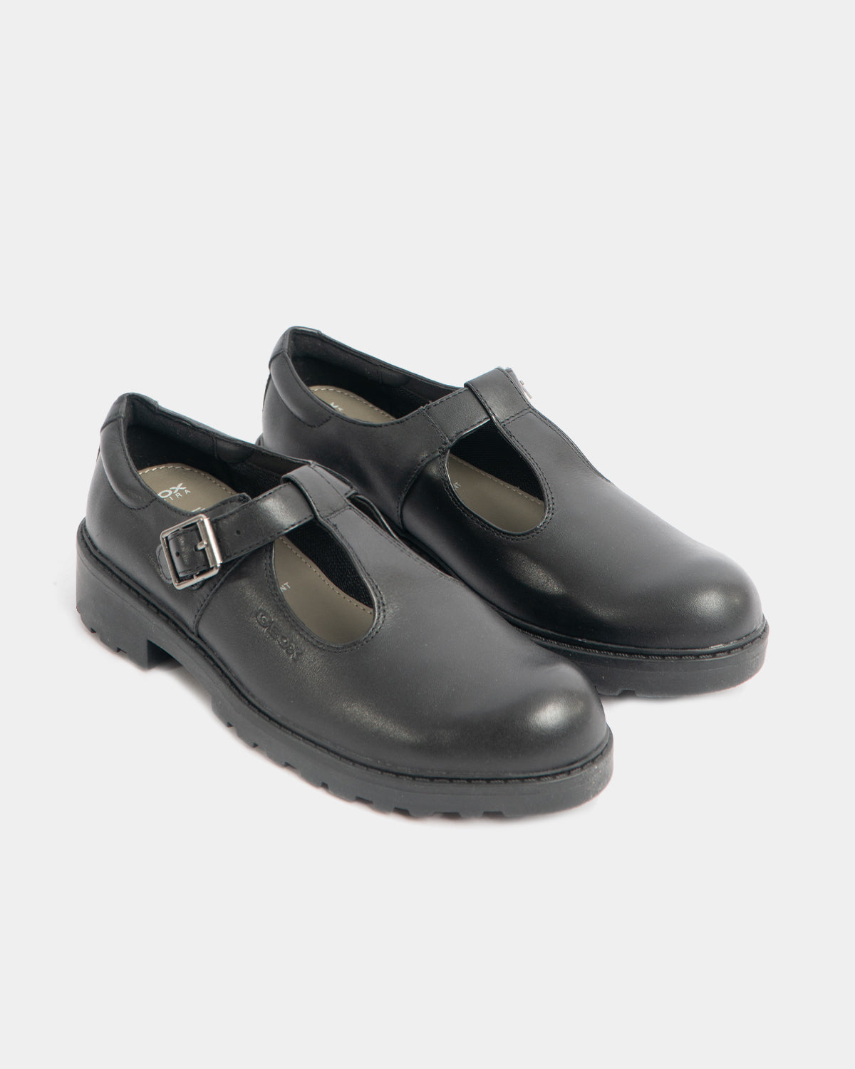 CASEY Girls Matte Black School Shoes