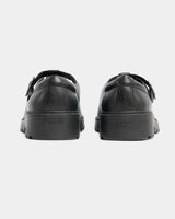 CASEY Girls Matte Black School Shoes