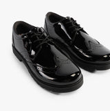 SALLY Girls Leather Lace-Up Shoes Black Patent