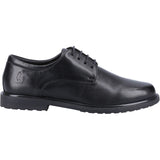 VERITY Girls Leather Derby Lace-Up Shoes Black