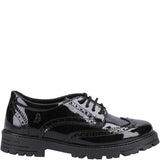 MAXINE Girls Lace-Up Shoes Black Patent