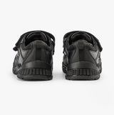 TROY Boys School Shoes Black