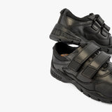 TROY Boys School Shoes Black