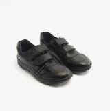 LUKE Boys Leather School Shoes Black