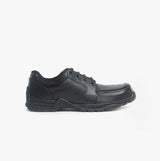 DYLAN Boys Leather Lace-Up School Shoes Black