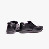 B612A Boys Slip On School Shoes Black