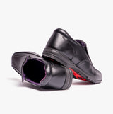 B612A Boys Slip On School Shoes Black