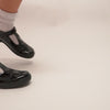 SPIRIT Girls Leather Mary Jane School Shoes Black