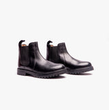 Roamers B525A Unisex Kids Leather Chelsea Boots Black - B525A - 1 - SchoolShoes.co.uk