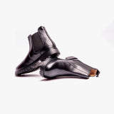 Roamers B525A Unisex Kids Leather Chelsea Boots Black - B525A - 1 - SchoolShoes.co.uk